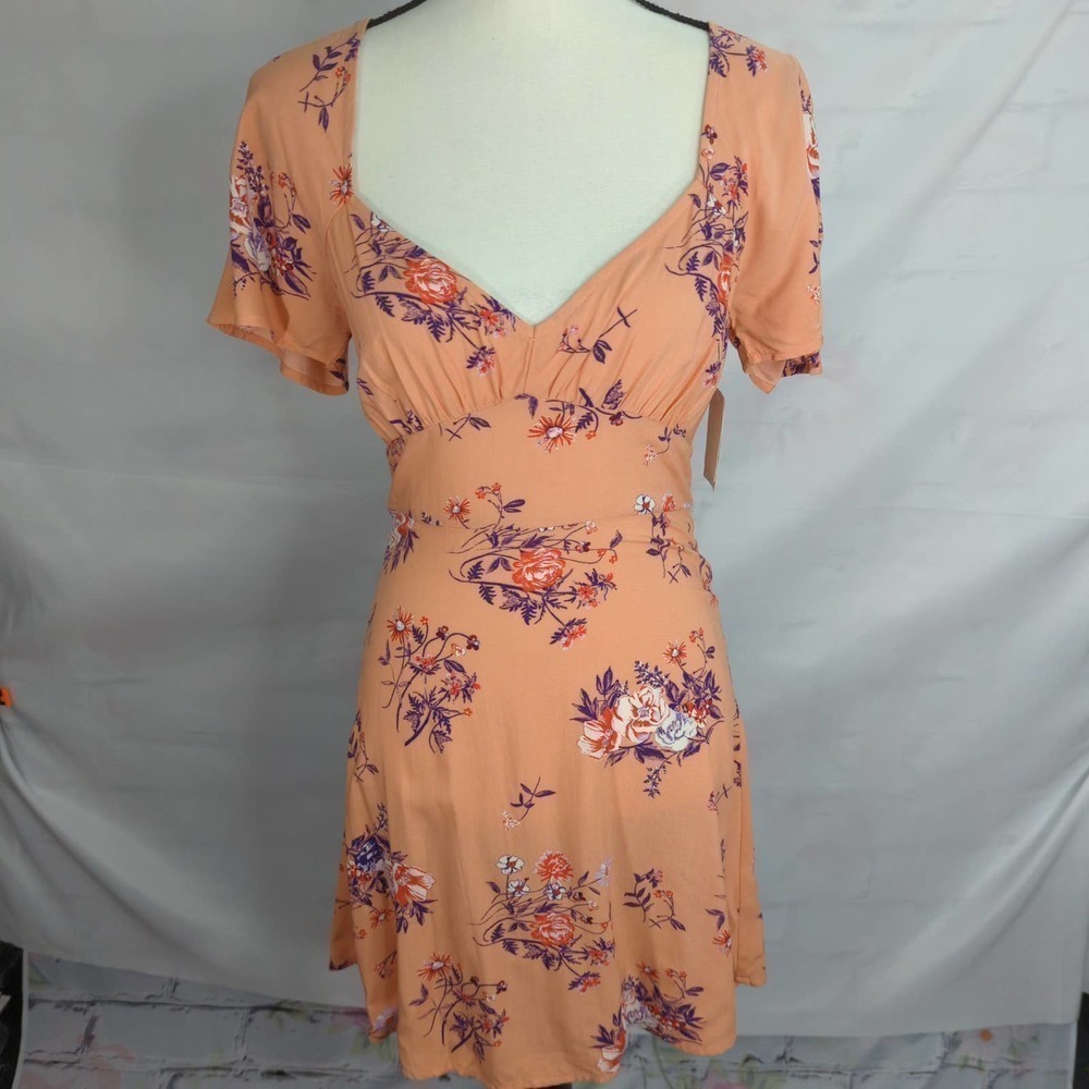 NWT‎ | Abound Women’s Orange Florals Mini Dress